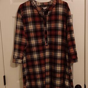 Plaid Flannel Nightgown